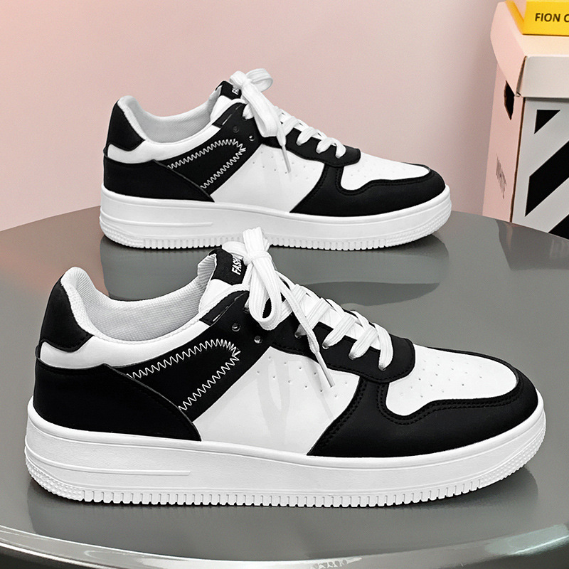Zapatos de hombre 2026 primavera transpirables nuevos zapatos blancos bajos de tendencia juvenil skate zapatos deportivos casuales universales