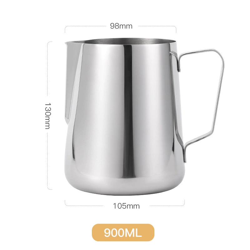 Italian 304 stainless steel pull-up cup pointed mouth melting wax cup melting wax milk bubble cup pull-up pot coffee pull-up tank utensil utensil utensil utensil utensil utensil utensil utensil