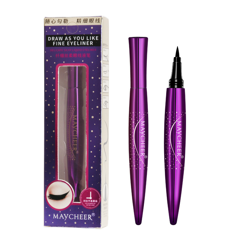 Maquillaje Meiqier Delicator Delicator Eyelinator Impermeable, sin manchas, sin decoloración, maquillaje de ojos grandes, delineador de ojos líquido al por mayor