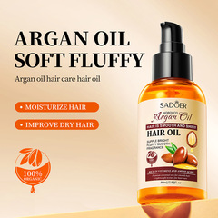 All English SADOER Morocco Argan Oil Hair Treatment 80ml Dry End Hair Treatment Cross-border Foreign Trade Wholesale