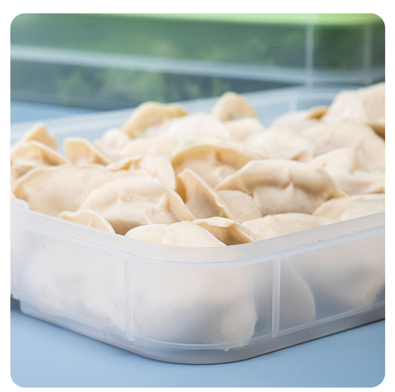 餃子箱家庭用食品級キッチン冷蔵庫整理神器饅頭箱冷凍専用収納箱多層|undefined