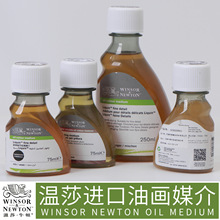 温莎牛顿进口经典丽坤原液亮光胶质细节艺术家绘画媒介快干亮光油