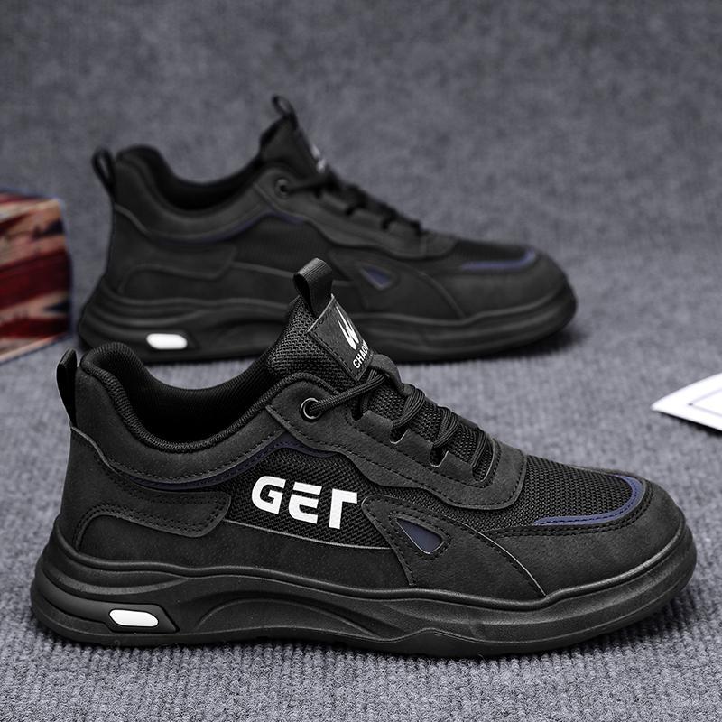 Otoño zapatos de hombre nuevos zapatos de protección laboral transpirables tendencia versátil zapatos de trabajo zapatos deportivos antideslizantes zapatos de skate de trabajo casuales para hombres