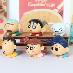 しんちゃんmini腹ばいシリーズ萌え粒潮遊手車中控台置物車内装飾ガチャ玩具