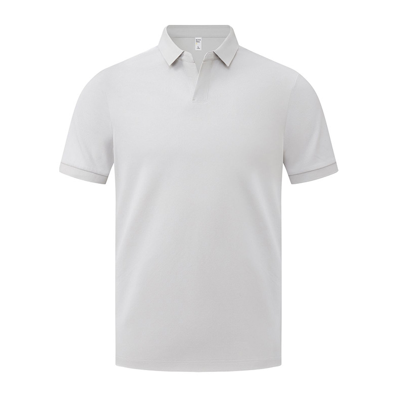 220g 40 algodón de perla de manga corta Polo impresa LOGO ropa de oficina ropa de trabajo ropa de trabajo impresa bordada