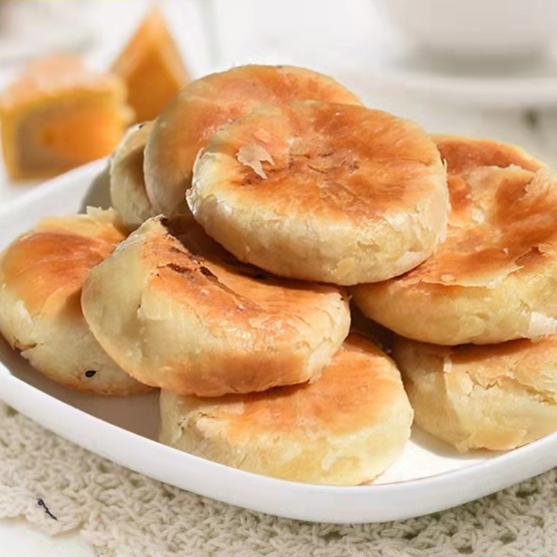 Guangdong Huilai Chaoshan Mung Bean Cake, Authentic Savory Delicacy, Mung Bean Pastry, Local Specialty, Traditional Snack, Wholesale