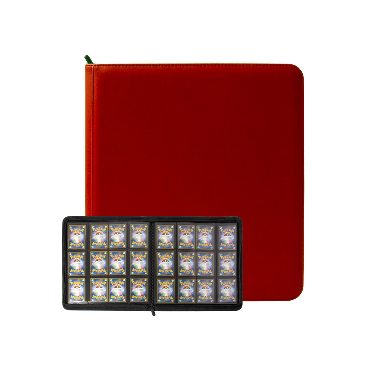 Cuero pu12 cremallera tarjeta libro anime juego tarjeta de almacenamiento libro Ultraman colección tarjeta estrella manual al por mayor