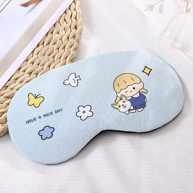 新型3dかわいい睡眠アイマスク睡眠遮光アイマスクアニメ氷袋冷熱二重敷アイマスクスポット卸売り|undefined