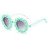 Children's cute sunglasses, decorations, glasses, flowered, family style