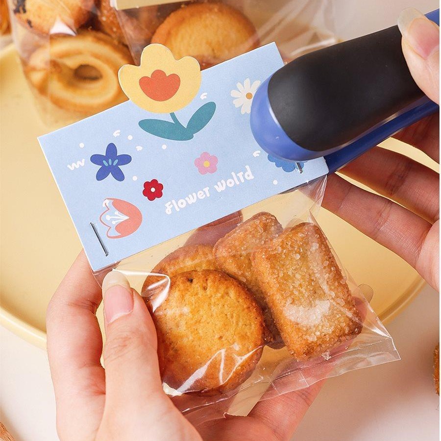 饼干包装袋卡头机封袋曲奇雪花酥糖果糯米船袋子透明烘焙卡通可爱