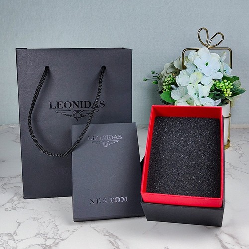 Leonidas & Nайтon Watch Packaging Small Black Box Set Supports Logo Replacement