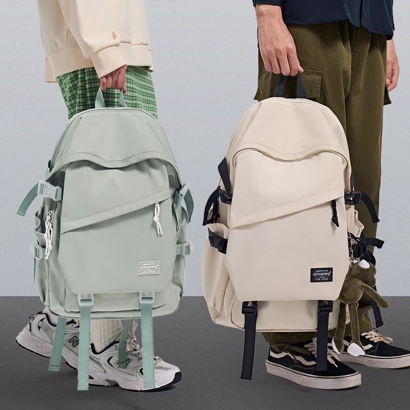Schoolbag Male High School Students Large Capacity Simple Computer Backpack All-match Junior High School Students Computer Bag Travel Backpack