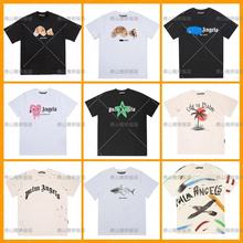 正确版本 潮牌高街断头熊短袖泰迪小熊鲨鱼休闲宽松男女情侣T恤