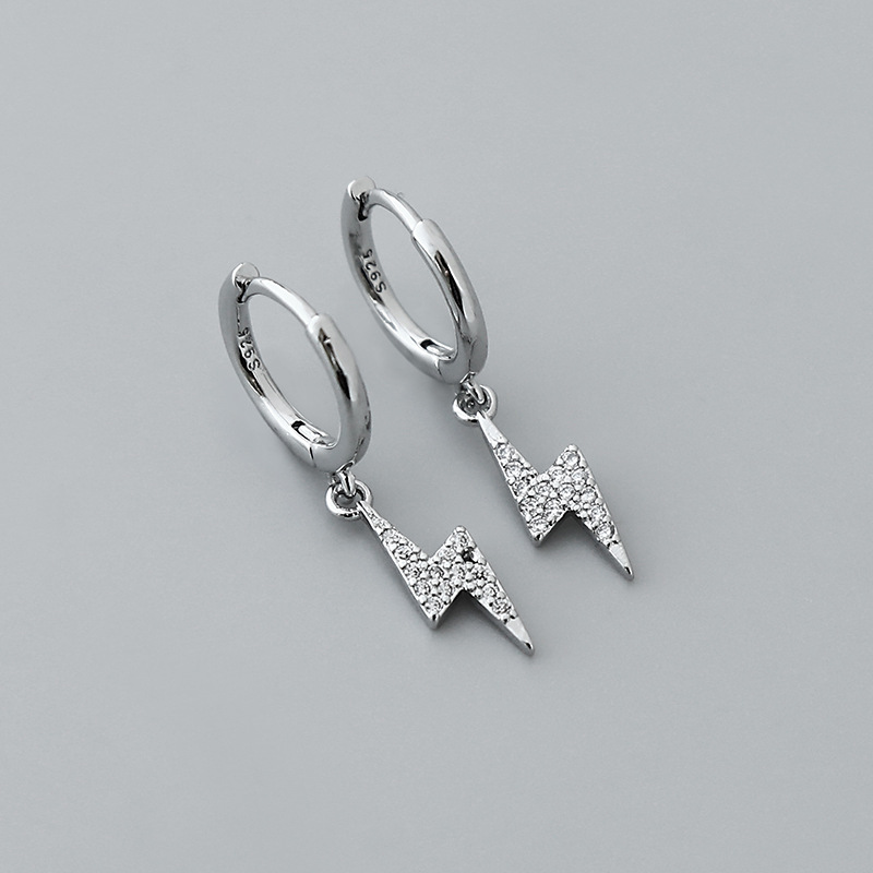 retro microinlaid zircon lightning pendant earrings wholesale Nihaojewelrypicture3