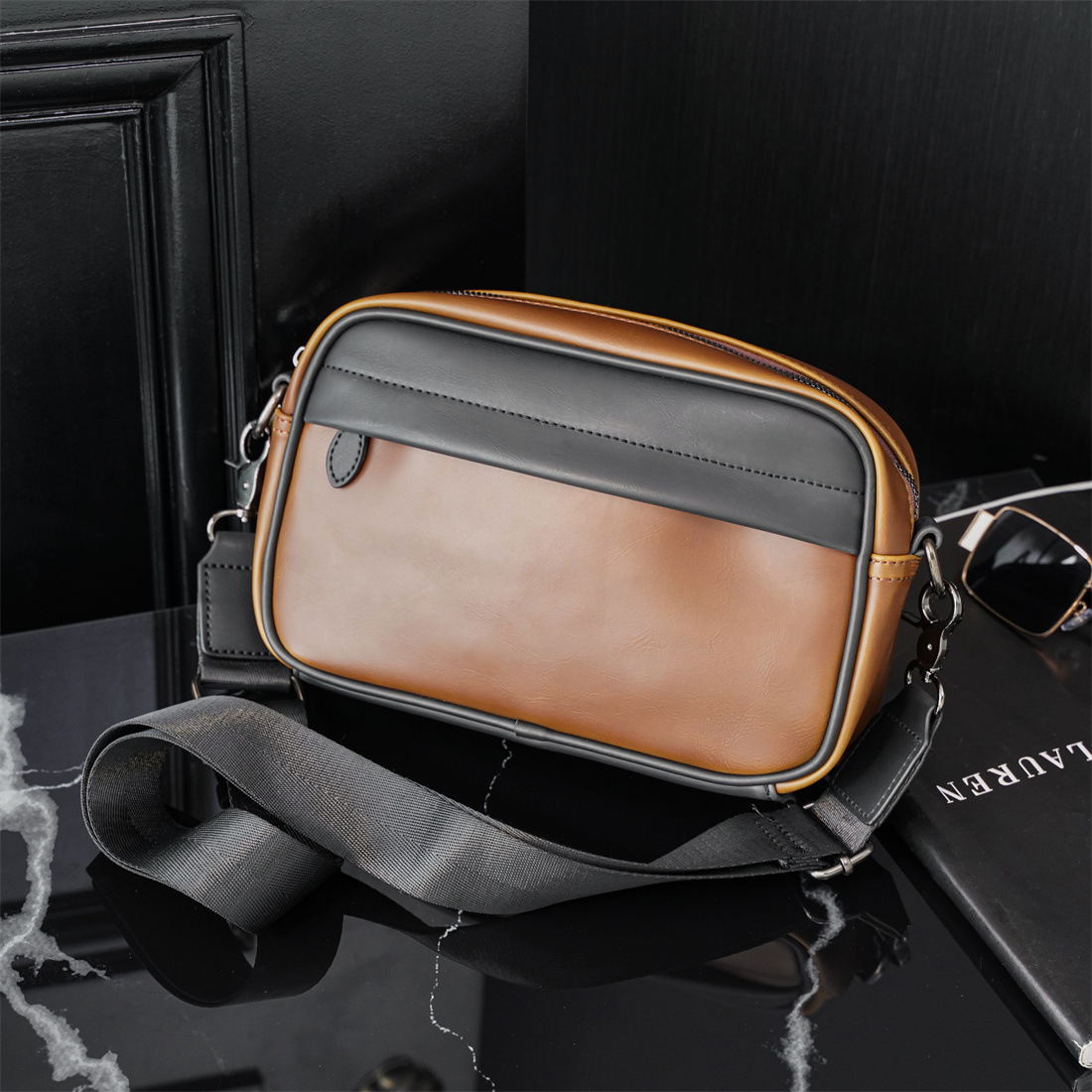 Men's Shoulder Bag, Retro Style Cross-body Bag For Men Versatile_voghion.com