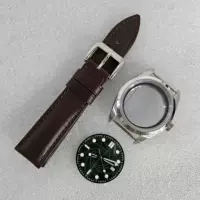 38MM прозрачный корпус из нержавеющей стали сапфирового стекла ремень подходит для механизма NH35/36/4R/7S