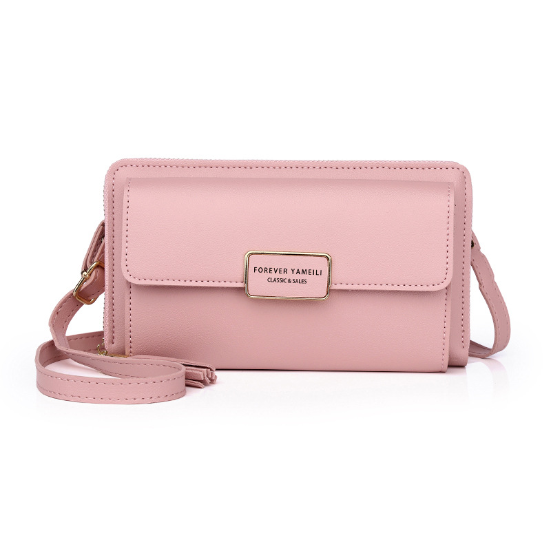 New shoulder horizontal square mobile phone bag, multi-card slot coin purse, mobile phone storage, mini mobile phone bag, wallet for women