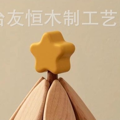 一棵树隔热垫防烫耐热实木可折叠隔热垫圣诞树创意餐桌垫餐垫摆件|undefined