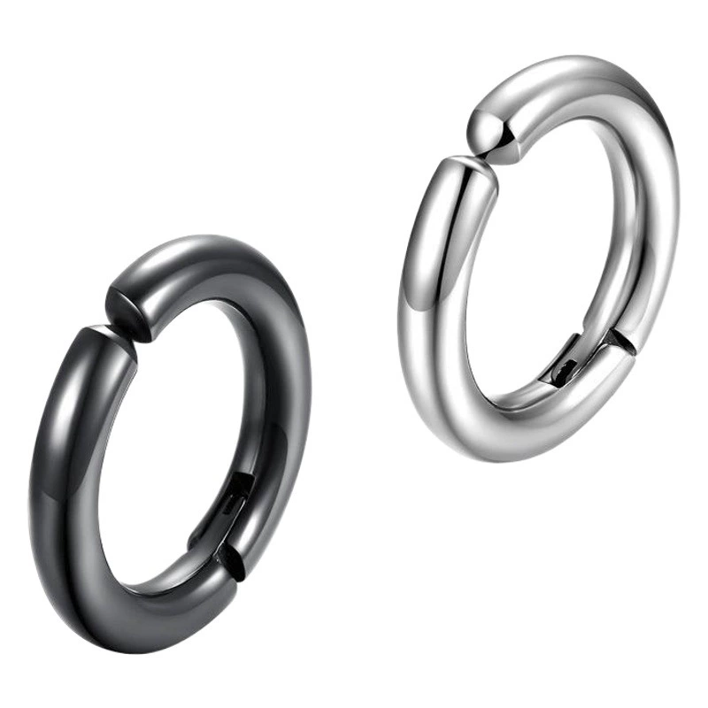 Зажимы для ушей серьги без ушей мужские и женские катушки серьги могут закрепить серьги круг Пряжка для ушей Поддельные Серьги Корейская титановая сталь Cochlear