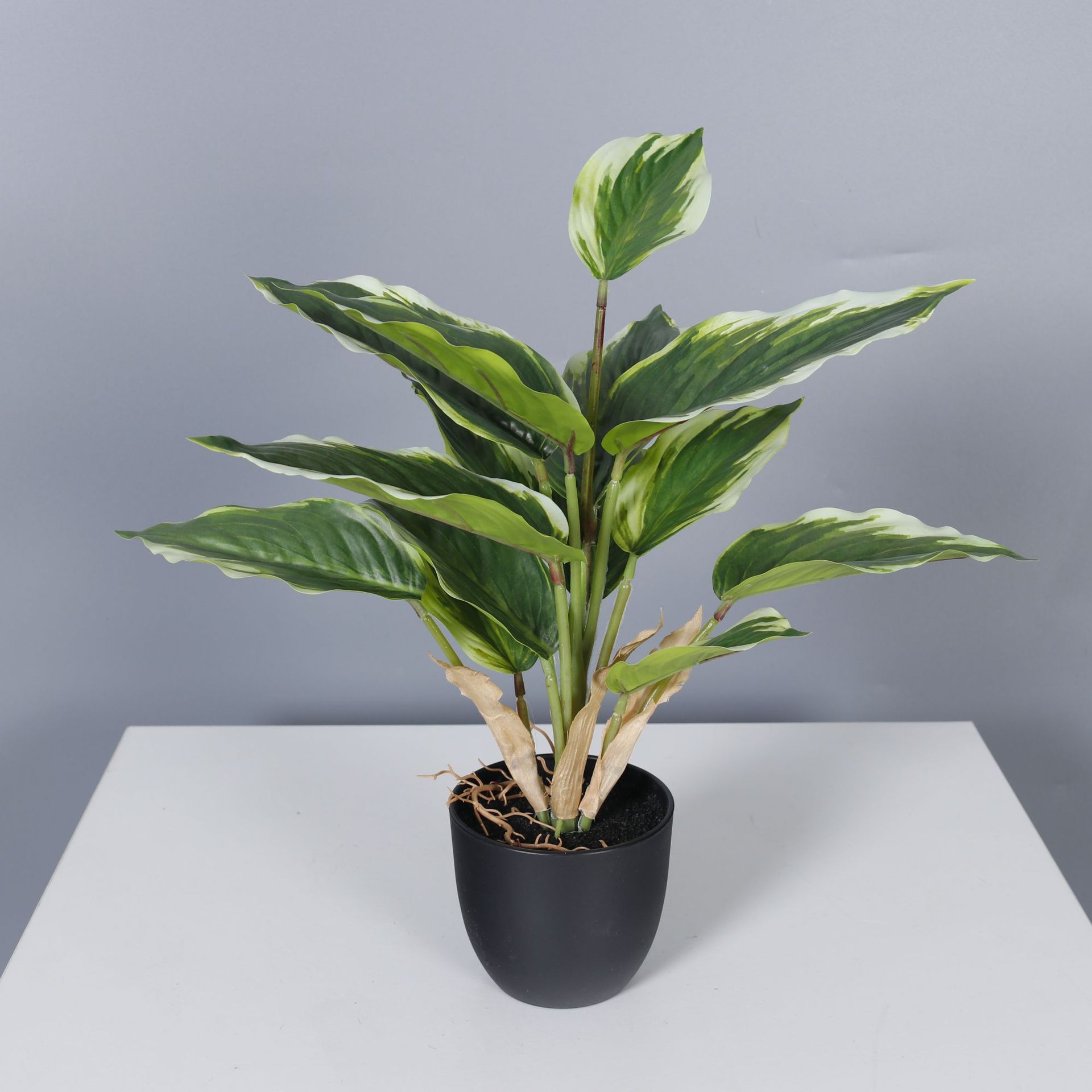 Gran planta de simulación nórdica, plátano viajero, girasol, árbol falso, planta en maceta, decoración de la sala de estar, planta verde de simulación