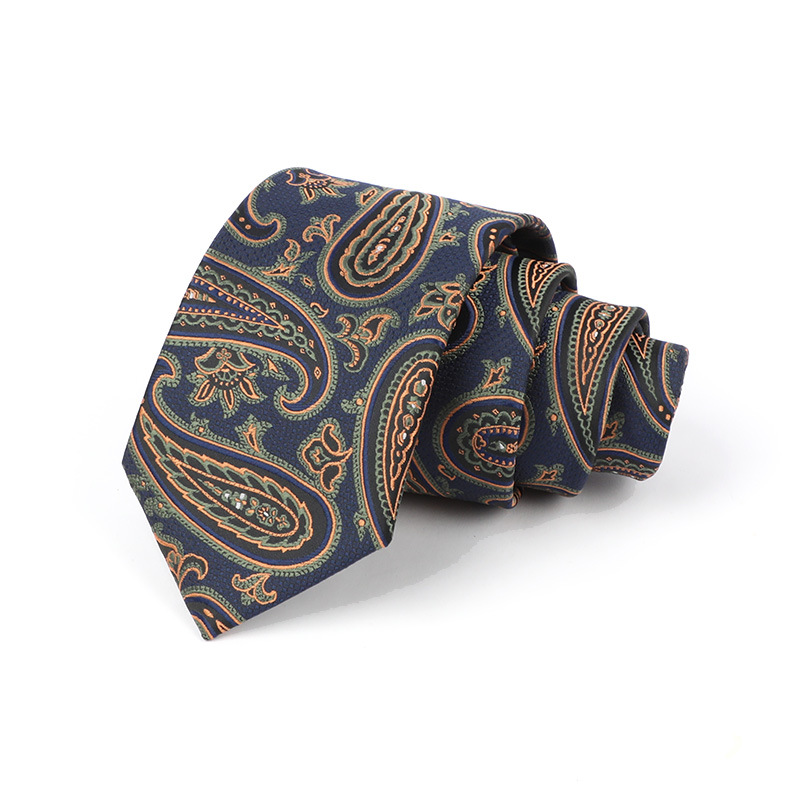 Corbata de hombre jacquard bordado 8CM poliéster seda corbata tejida hombre sentido superior l corbata logo diseño y producción