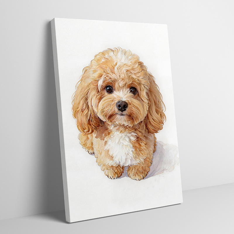 Decorative Painting Custom Pet Portrait Cute Dog Teddy Super Cute Frameless Painting Living Room Bedroom Wall Art Wholesale Decorative Painting Custom Pet Portrait Cute Dog Teddy Super Cute Frameless Painting Living Room Bedroom Wall Art Wholesale
