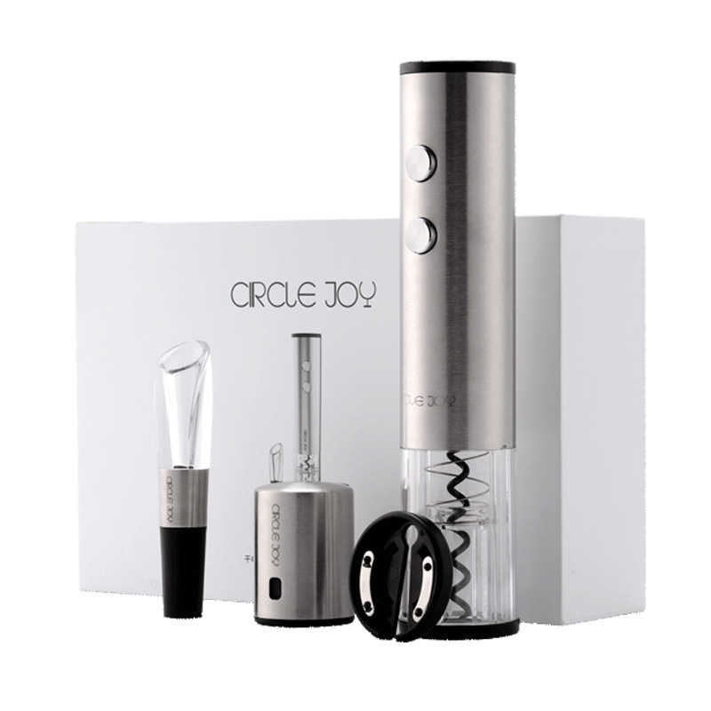 Celebridad de Internet recomendar el mismo estilo Mijia Circle alegría yuole abridor de botellas de vino eléctrico 4-En-1 Juego de vino traje
