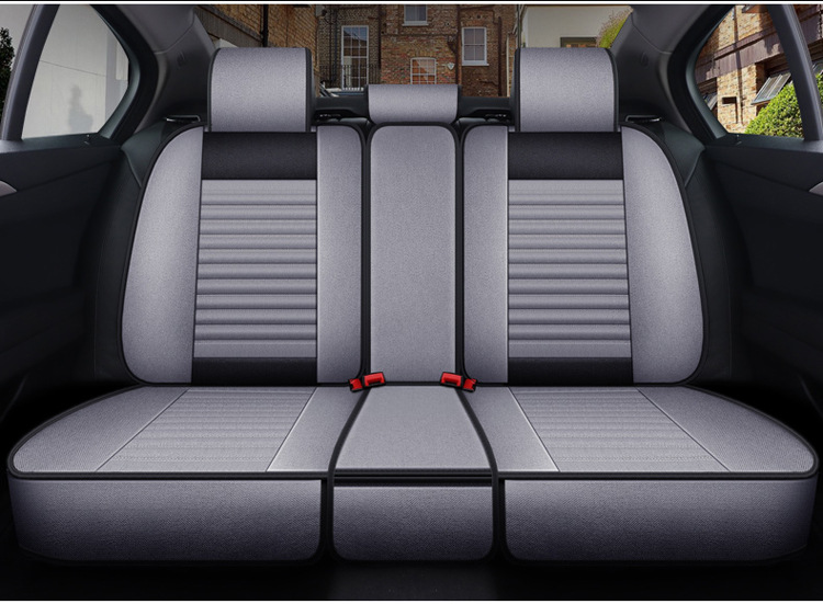 19 new five-seat fully enclosed Breathable linen car seat cover buckwheat Shell filling four seasons Universal Health cushion