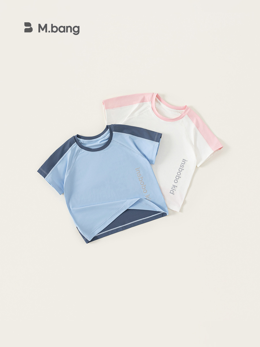 Youbao ropa para niños de manga corta para niños verano nuevo estilo ropa deportiva para niños camiseta del tesoro para hombres chaqueta de manga raglán del tesoro para mujeres ligeras
