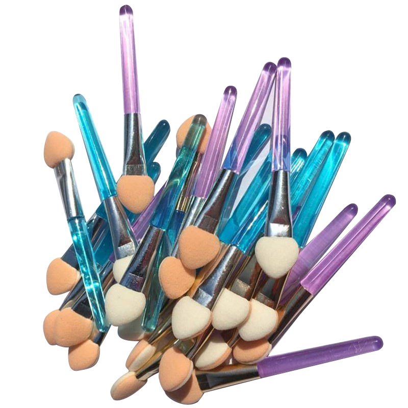 Directo de fábrica 5,5 CM sola cabeza de sombra de ojos palillo de la piel blanca de dos colores de látex de algodón sombra de ojos palo herramientas de belleza