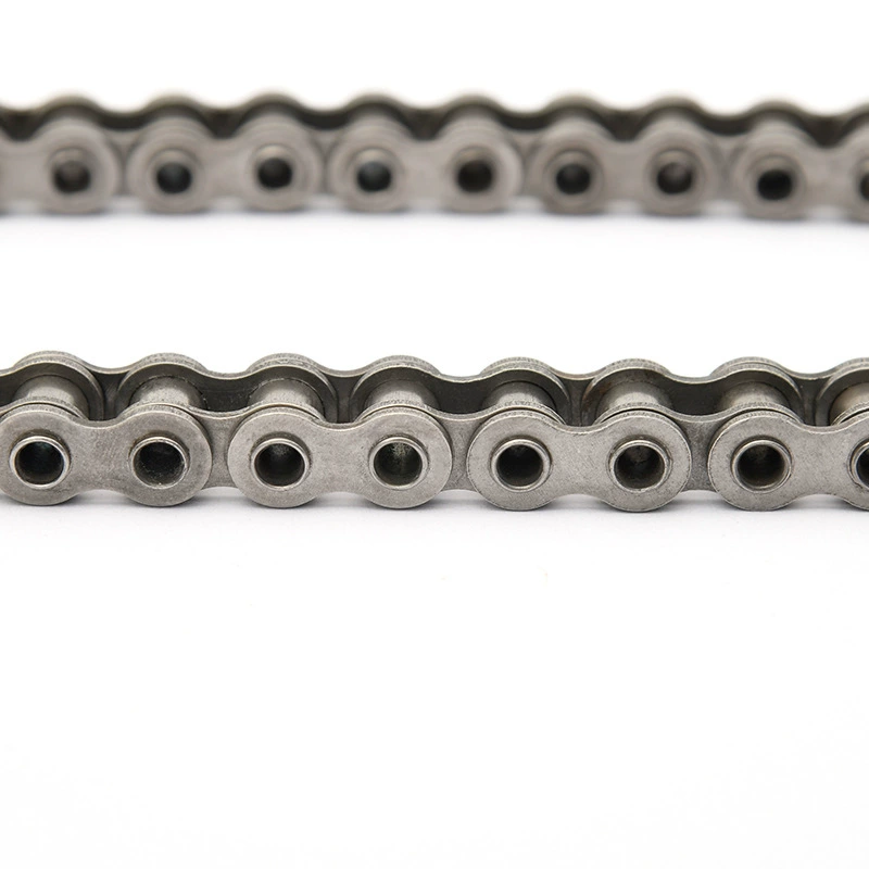 В наличии: промышленная цепь с двойным шагом, полая, из нержавеющей стали, для передачи, оптовая продажа, износостойкая, из углеродистой стали