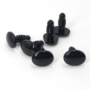 12x9mm black eye oval eye beads animal doll toy plastic eye accessories diy eyeballs wholesale
