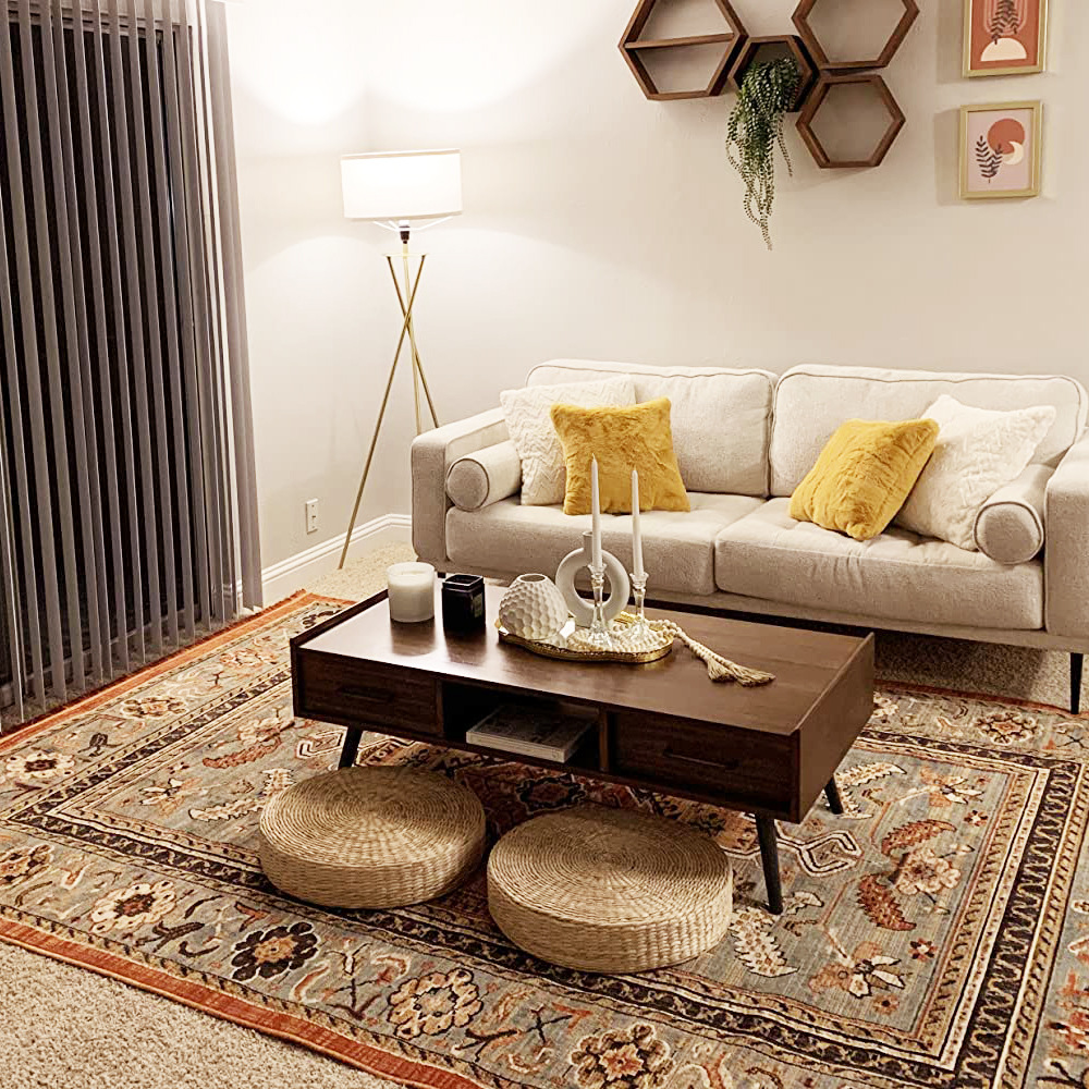 Cojín de futón tejido de paja hecho a mano, tapete de paja, tapete de piso, tapete de ventana salediza de Buda, tapete de ventana salediza de color sólido de estilo japonés redondo