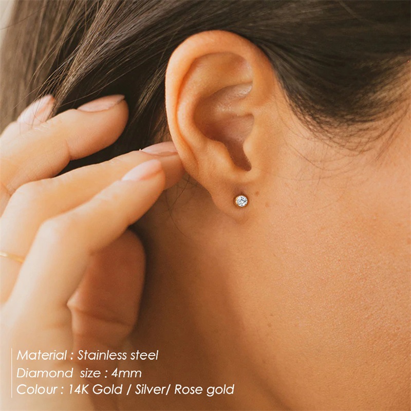 4g Weight 304 Stainless Steel Ear Needle Material Ear Studs Classification 1 Pair Quantity Holiday, Daily Occasion 304 Stainless Steel Material Geometric Pattern Women's Gender Simple Style, Classic Style Style 1 Pair Simple Style Classic Style Geometric 304 Stainless Steel Stainless Steel Earrings 无