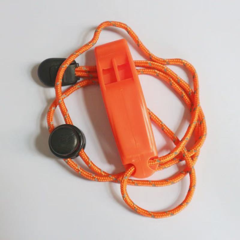 Outdoor emergency survival dual-frequency whistle, emergency whistle, dual-frequency survival whistle, dual-frequency arc-shaped high-pitch whistle