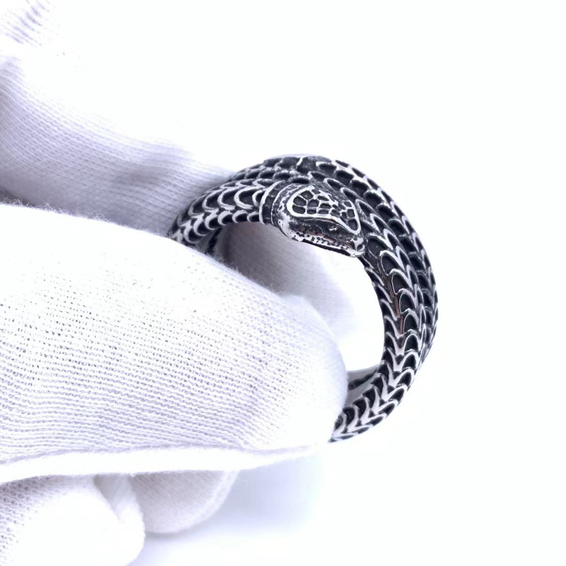 Street Occasion Hip-Hop Solid Color 304 Stainless Steel Polishing Men's Rings