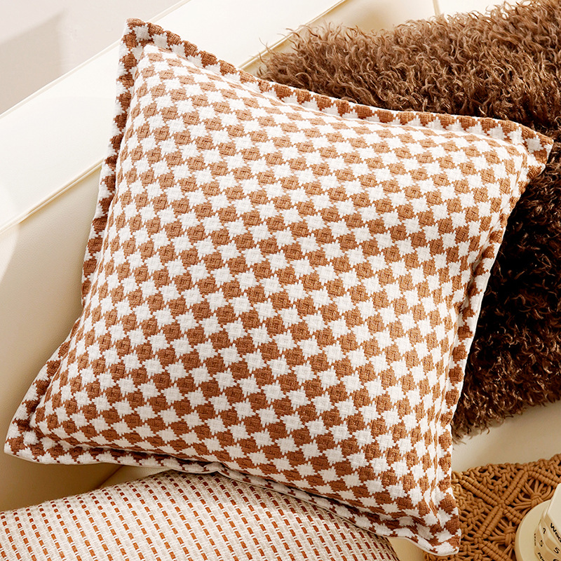 Crema de estilo retro de alta calidad sofá sala de estar almohada cubierta de almohada dormitorio ventana flotante cama almohada cubierta de almohada cojín núcleo