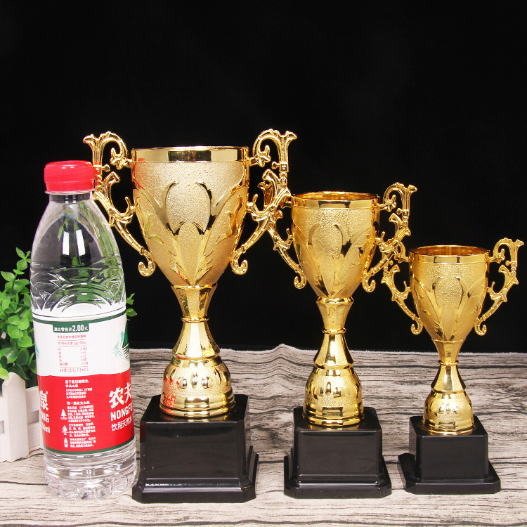 Trofeo metálico de recuerdo para eventos de celebración universales, premio para reuniones anuales, trofeo empresarial, trofeo de cinco estrellas