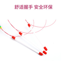 Pet steel wire feather small fish bell cat teaser stick self-entertaining boredom relief gadget cat toy pet cat toy