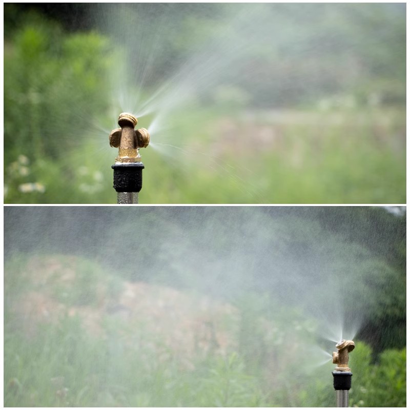 Fuente de la fábrica de cobre boquilla de atomización construcción recinto de la pared eliminación de polvo riego fábrica refrigeración niebla rociador