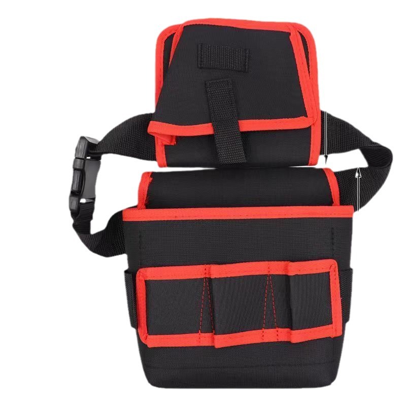 도구 가방 휴대용 전기 도구 가방 다기능 목공 허리 가방 튼튼하고 내구성이 두꺼운 전기 드릴 캔버스 가방