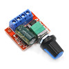 PWM DC motor speed regulator 5V-35V speed adjustment switch 5A switch function LED light meter