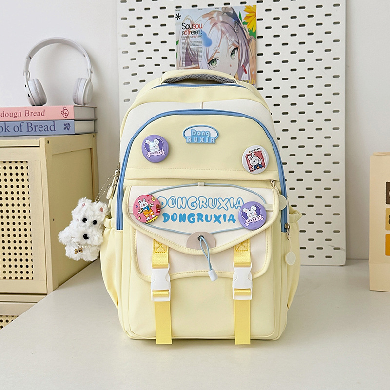 Comercio exterior mochila de alto valor para mujer al por mayor escuela secundaria, escuela secundaria, estudiante universitario, mochila de estilo universitario, mochila de viaje de gran capacidad