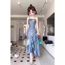 ���Y���¿ʽ���~���{ɫ�����B��ȹ��Ů�ļ����ӹ������նY��