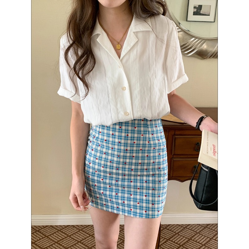 3Th Morning Korean-Style Vintage College Cuban Collar Vertical Striped Short-Sleeve Shirt Zy3716 3Th Morning Korean-Style Vintage College Cuban Collar Vertical Striped Short-Sleeve Shirt Zy3716