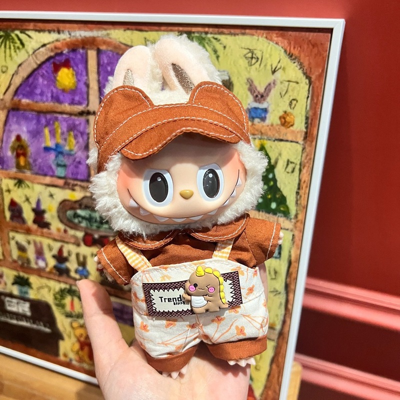 Labubu ベビー服装飾品ラブブ 17 センチメートル人形人形ドレスアップカジュアルスーツスカートぬいぐるみ服|undefined