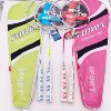 [Show off]Badminton racket aluminium alloy one Racket Pink green student Badminton racket