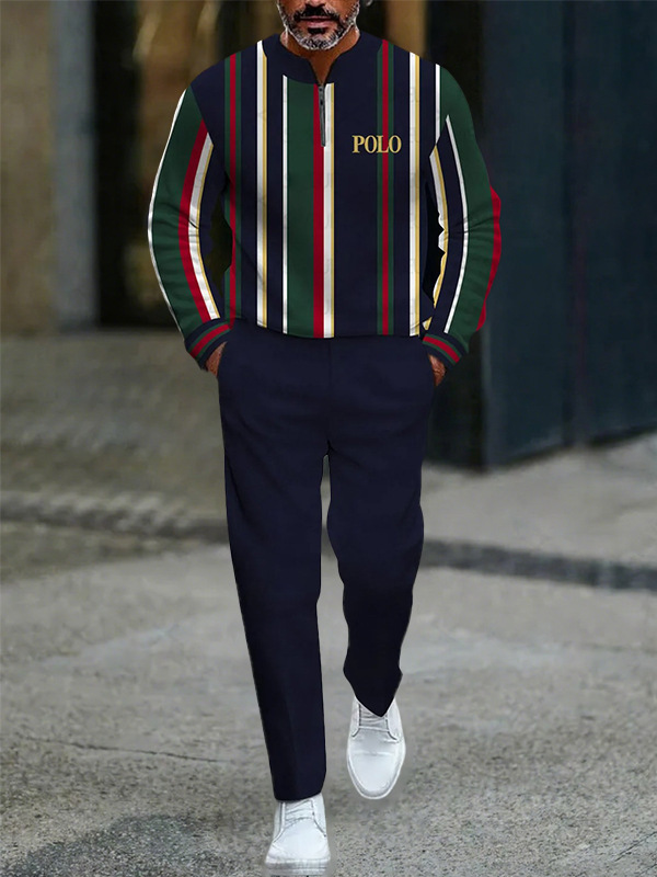 2025跨境男装欧美爆品外贸专供3d数码一整套休闲运动服男士套装|undefined