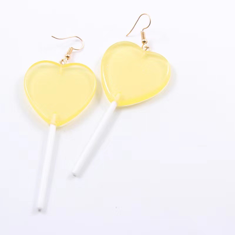 1 Pair Fashion Heart Shape Arylic Women's Drop Earrings display picture 1