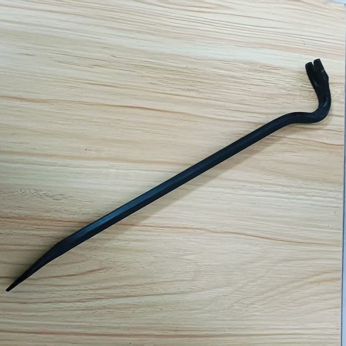 厂家直供起钉撬棒精钢锻打六棱钢钎螺纹撬棍 六角撬杠起钉撬棍